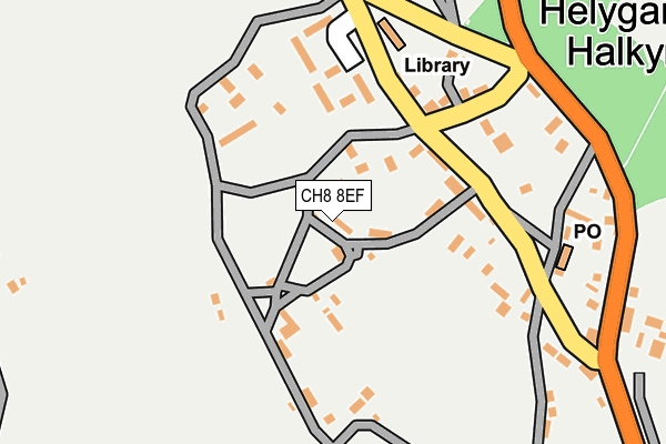 CH8 8EF map - OS OpenMap – Local (Ordnance Survey)