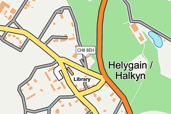 CH8 8EH map - OS OpenMap – Local (Ordnance Survey)