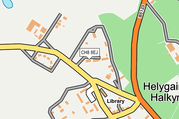 CH8 8EJ map - OS OpenMap – Local (Ordnance Survey)