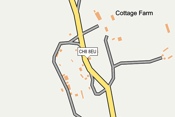 CH8 8EU map - OS OpenMap – Local (Ordnance Survey)