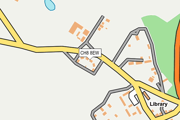 CH8 8EW map - OS OpenMap – Local (Ordnance Survey)