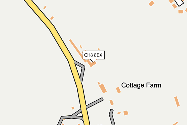 CH8 8EX map - OS OpenMap – Local (Ordnance Survey)