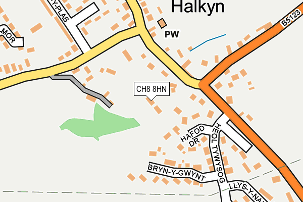 CH8 8HN map - OS OpenMap – Local (Ordnance Survey)