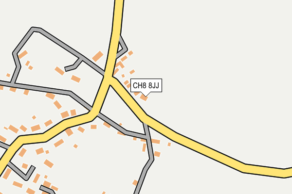 CH8 8JJ map - OS OpenMap – Local (Ordnance Survey)