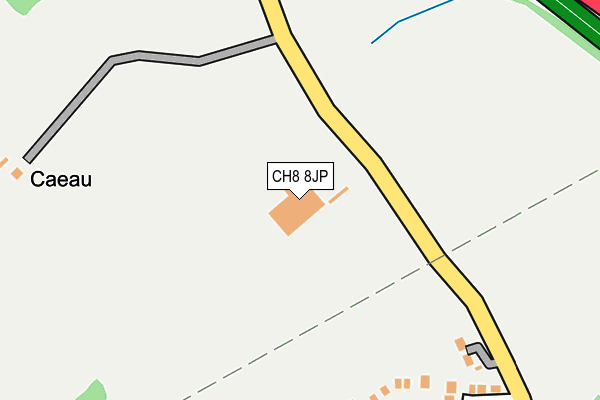 CH8 8JP map - OS OpenMap – Local (Ordnance Survey)