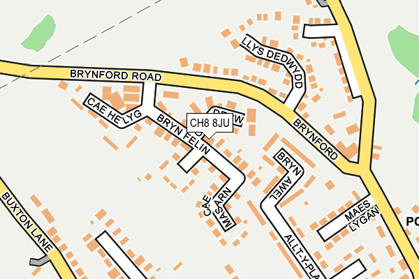 CH8 8JU map - OS OpenMap – Local (Ordnance Survey)