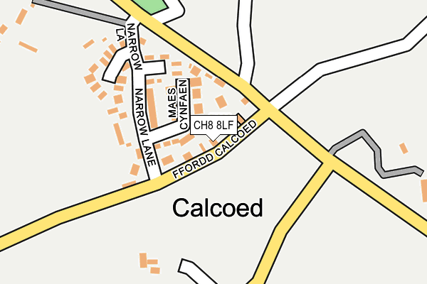 CH8 8LF map - OS OpenMap – Local (Ordnance Survey)