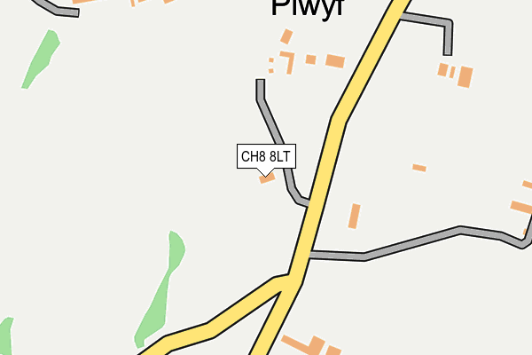 CH8 8LT map - OS OpenMap – Local (Ordnance Survey)