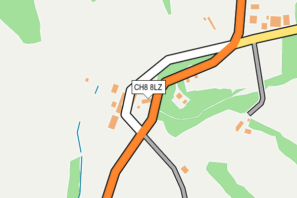 CH8 8LZ map - OS OpenMap – Local (Ordnance Survey)