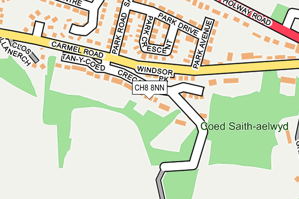 CH8 8NN map - OS OpenMap – Local (Ordnance Survey)