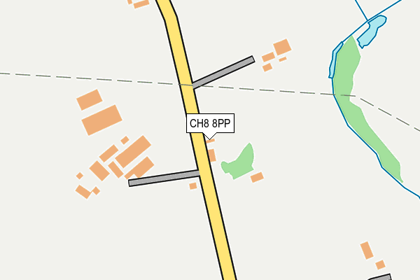 CH8 8PP map - OS OpenMap – Local (Ordnance Survey)