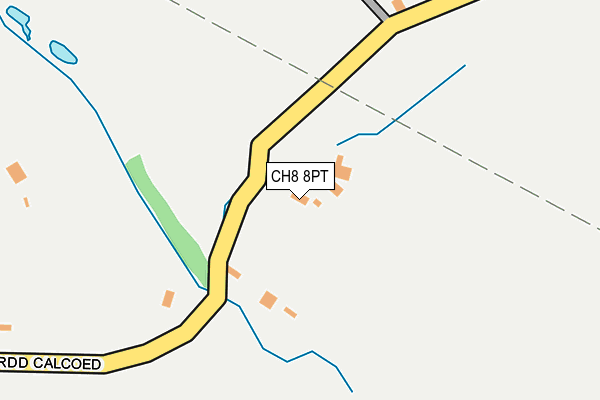 CH8 8PT map - OS OpenMap – Local (Ordnance Survey)