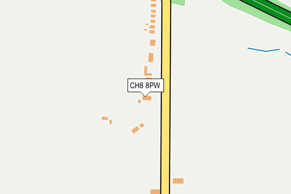 CH8 8PW map - OS OpenMap – Local (Ordnance Survey)