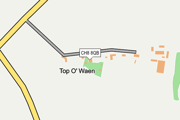 CH8 8QB map - OS OpenMap – Local (Ordnance Survey)