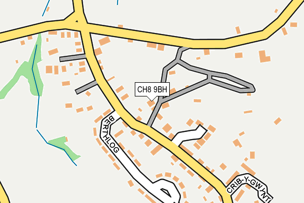 CH8 9BH map - OS OpenMap – Local (Ordnance Survey)