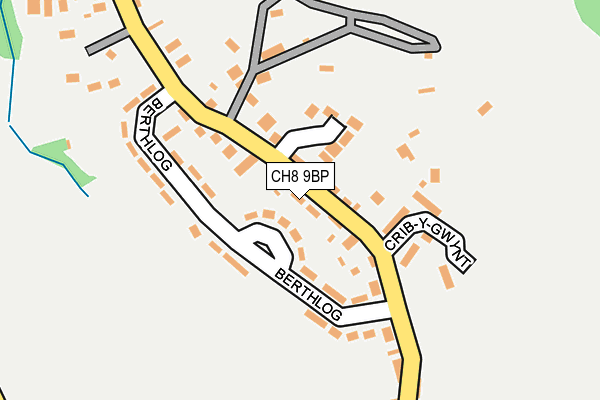 CH8 9BP map - OS OpenMap – Local (Ordnance Survey)