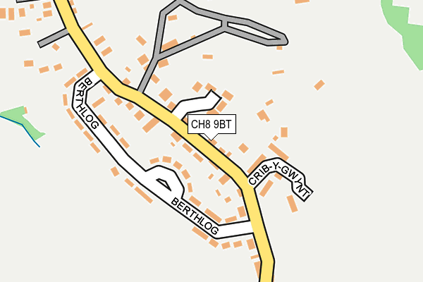 CH8 9BT map - OS OpenMap – Local (Ordnance Survey)