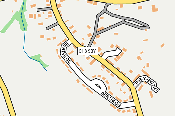 CH8 9BY map - OS OpenMap – Local (Ordnance Survey)