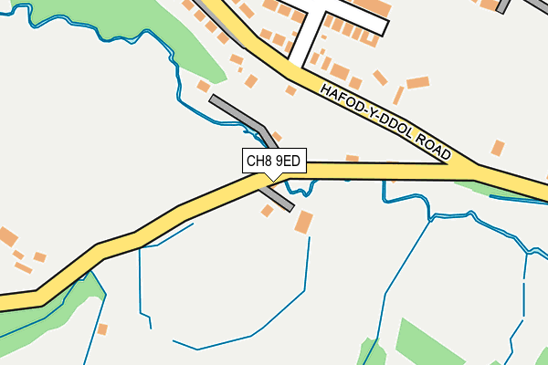 CH8 9ED map - OS OpenMap – Local (Ordnance Survey)