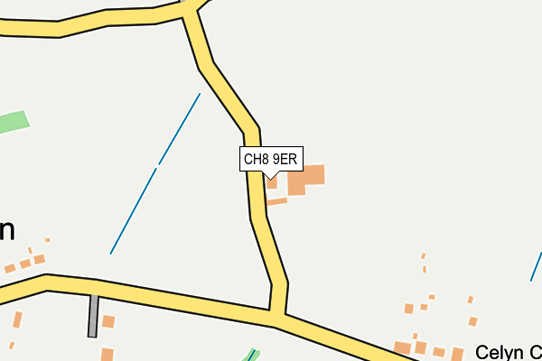 CH8 9ER map - OS OpenMap – Local (Ordnance Survey)