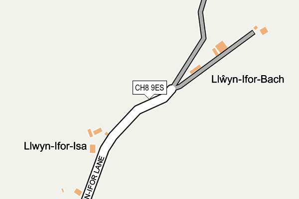 CH8 9ES map - OS OpenMap – Local (Ordnance Survey)