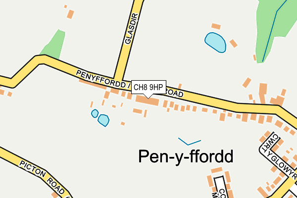 CH8 9HP map - OS OpenMap – Local (Ordnance Survey)