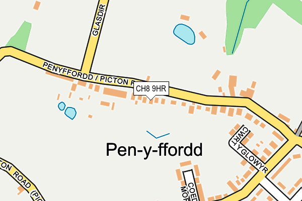 CH8 9HR map - OS OpenMap – Local (Ordnance Survey)