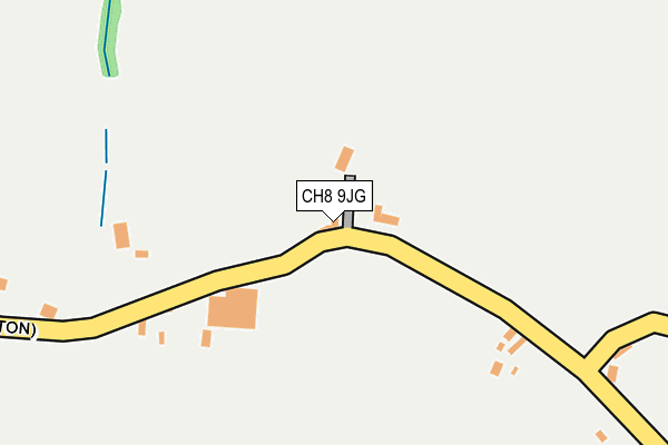 CH8 9JG map - OS OpenMap – Local (Ordnance Survey)