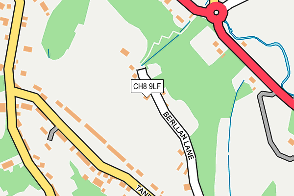 CH8 9LF map - OS OpenMap – Local (Ordnance Survey)