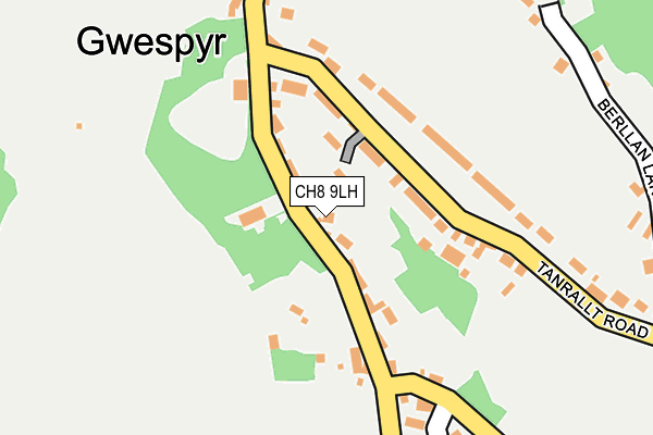 CH8 9LH map - OS OpenMap – Local (Ordnance Survey)