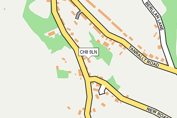 CH8 9LN map - OS OpenMap – Local (Ordnance Survey)