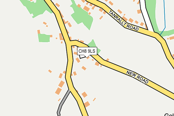 CH8 9LS map - OS OpenMap – Local (Ordnance Survey)