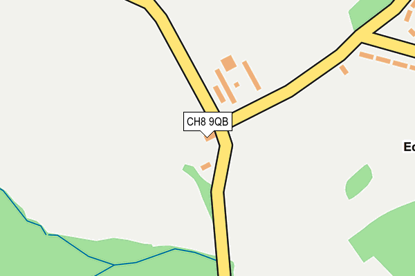 CH8 9QB map - OS OpenMap – Local (Ordnance Survey)