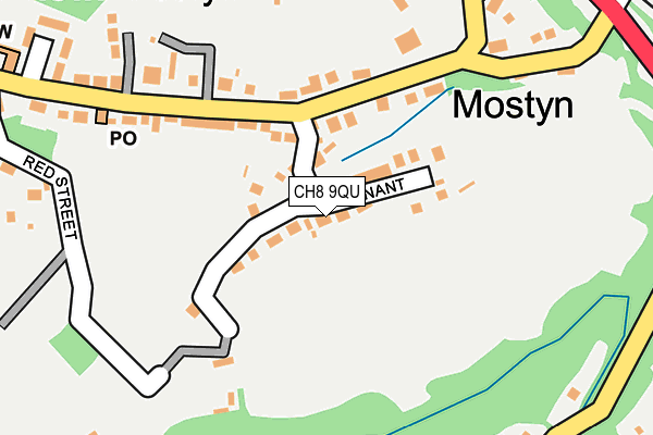 CH8 9QU map - OS OpenMap – Local (Ordnance Survey)