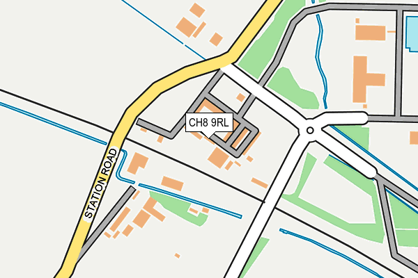 CH8 9RL map - OS OpenMap – Local (Ordnance Survey)