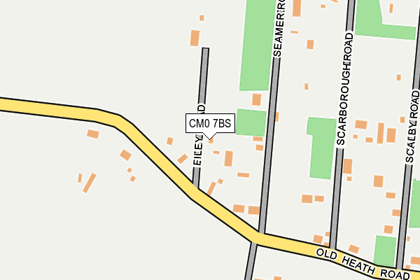 CM0 7BS map - OS OpenMap – Local (Ordnance Survey)