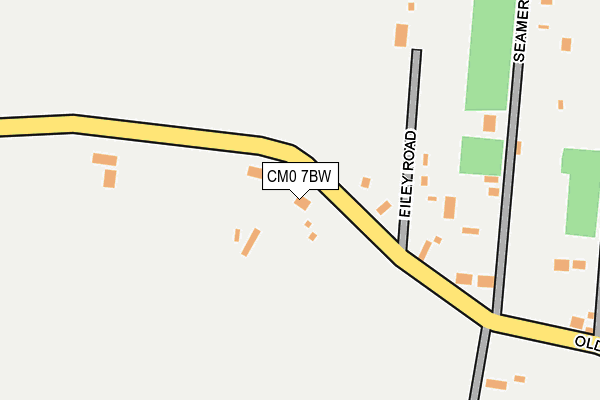 CM0 7BW map - OS OpenMap – Local (Ordnance Survey)