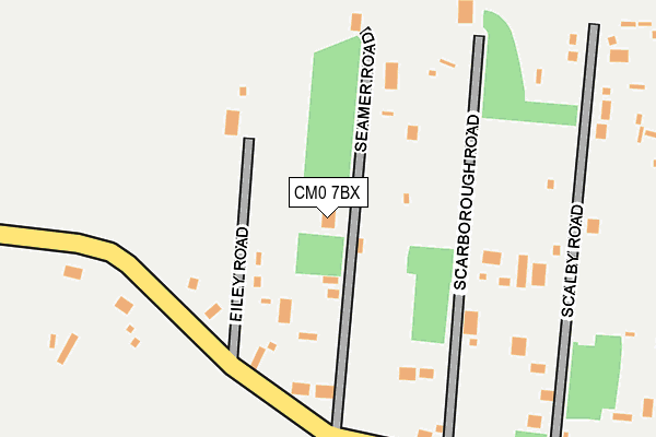 CM0 7BX map - OS OpenMap – Local (Ordnance Survey)
