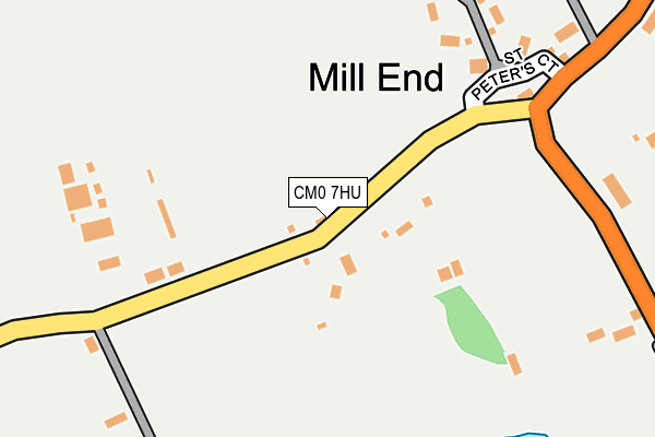 CM0 7HU map - OS OpenMap – Local (Ordnance Survey)