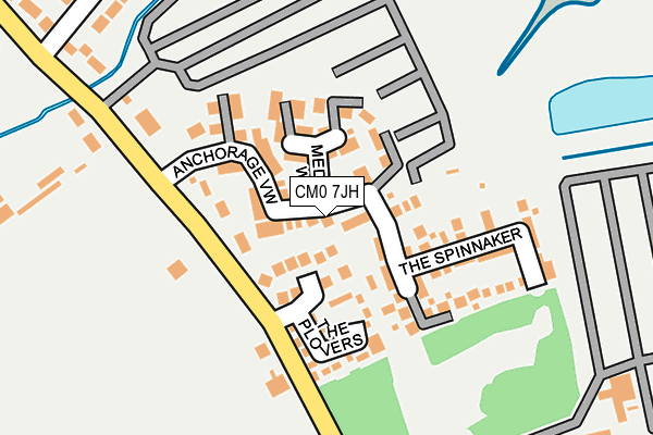 CM0 7JH map - OS OpenMap – Local (Ordnance Survey)