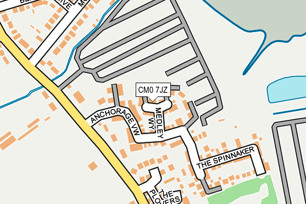 CM0 7JZ map - OS OpenMap – Local (Ordnance Survey)