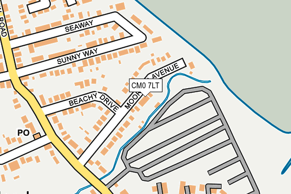 CM0 7LT map - OS OpenMap – Local (Ordnance Survey)