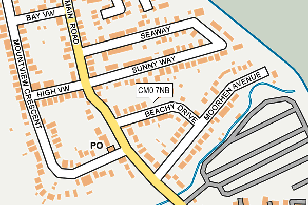 CM0 7NB map - OS OpenMap – Local (Ordnance Survey)