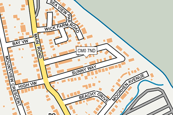 CM0 7ND map - OS OpenMap – Local (Ordnance Survey)