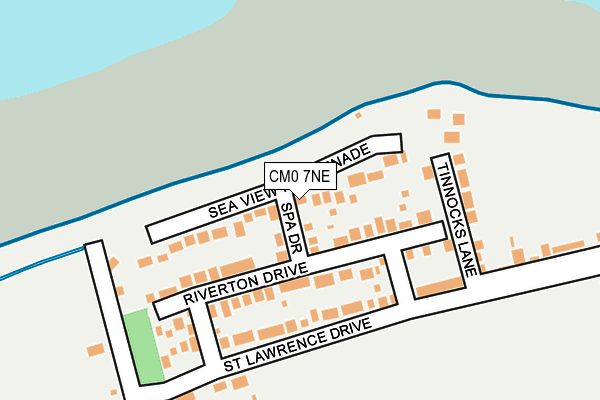 CM0 7NE map - OS OpenMap – Local (Ordnance Survey)