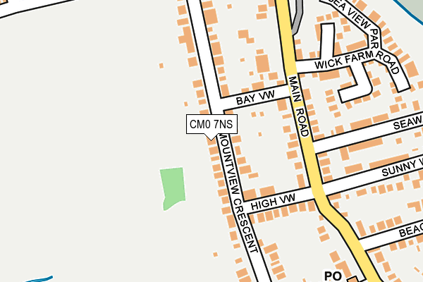 CM0 7NS map - OS OpenMap – Local (Ordnance Survey)