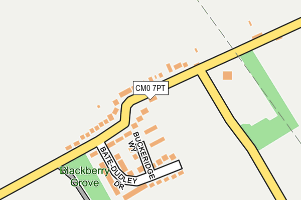 CM0 7PT map - OS OpenMap – Local (Ordnance Survey)