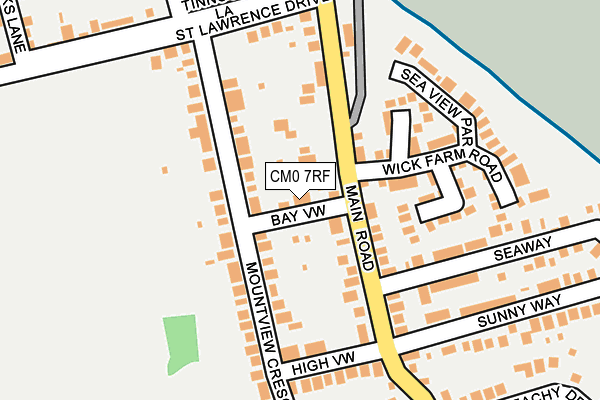 CM0 7RF map - OS OpenMap – Local (Ordnance Survey)
