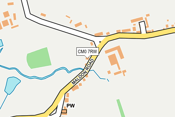 CM0 7RW map - OS OpenMap – Local (Ordnance Survey)