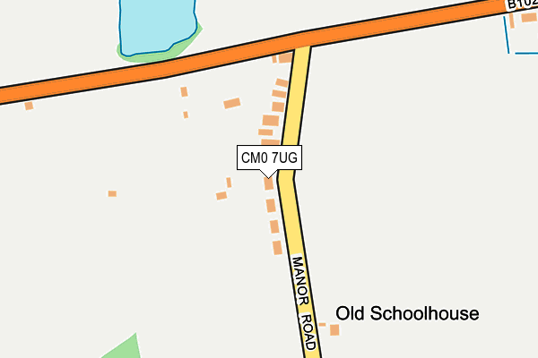 CM0 7UG map - OS OpenMap – Local (Ordnance Survey)